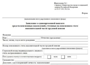 Заявление на оказание адресной социальной помощи за счет средств Пенсионного фонда Российской Федерации
