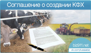 Соглашение о создании крестьянского (фермерского) хозяйства