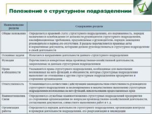 Образец оформления положения о Главном управлении структурного подразделения МВД России