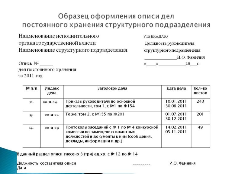 Сводная опись дел постоянного хранения в арбитражном суде Российской Федерации (первой, апелляционной и кассационной инстанциях)